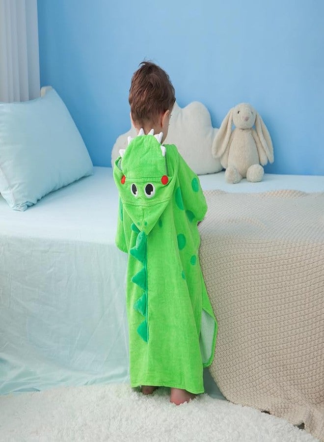 LOLANTA Bath Pool Beach Towel Hooded 100% Cotton Super Soft Absorbent Kids Beach Towels for Boys Girls (Crocolile, 4-6) - Image 3